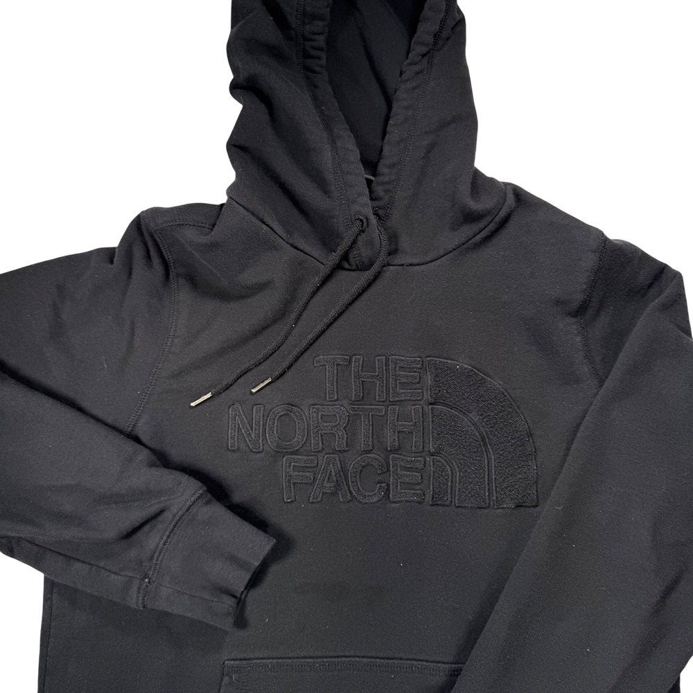 The North Face Womens Black Embossed Logo Pullover Hoodie Size Large NF0A3X6C